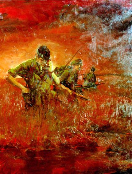 Section of "Man/Ready" Vietnam by artist Paul MAC Wiliams